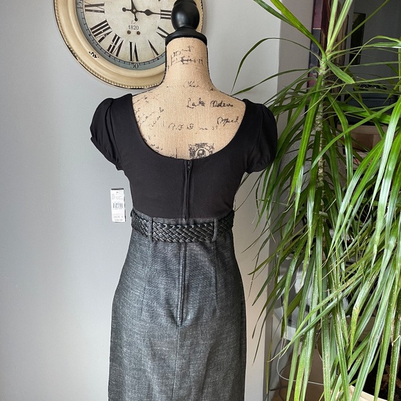 NWT Amywear Black two tone Dress - Picture 2 of 3
